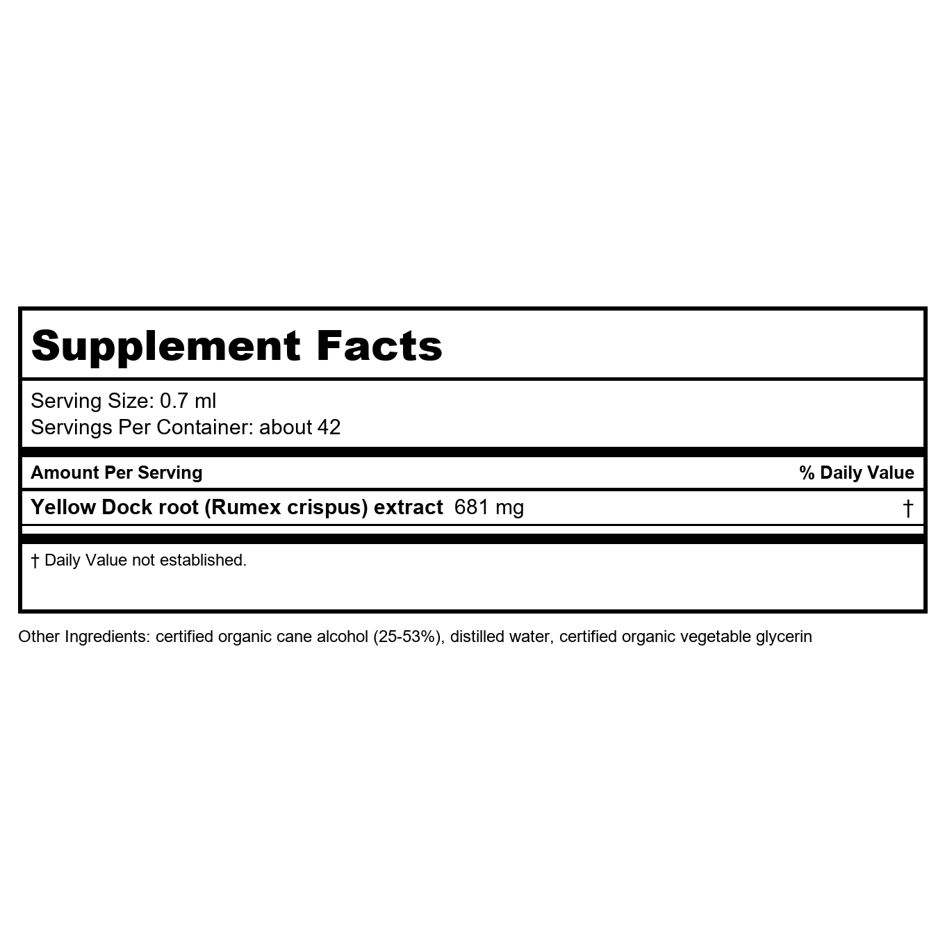 Herb Pharm Yellow Dock 1oz