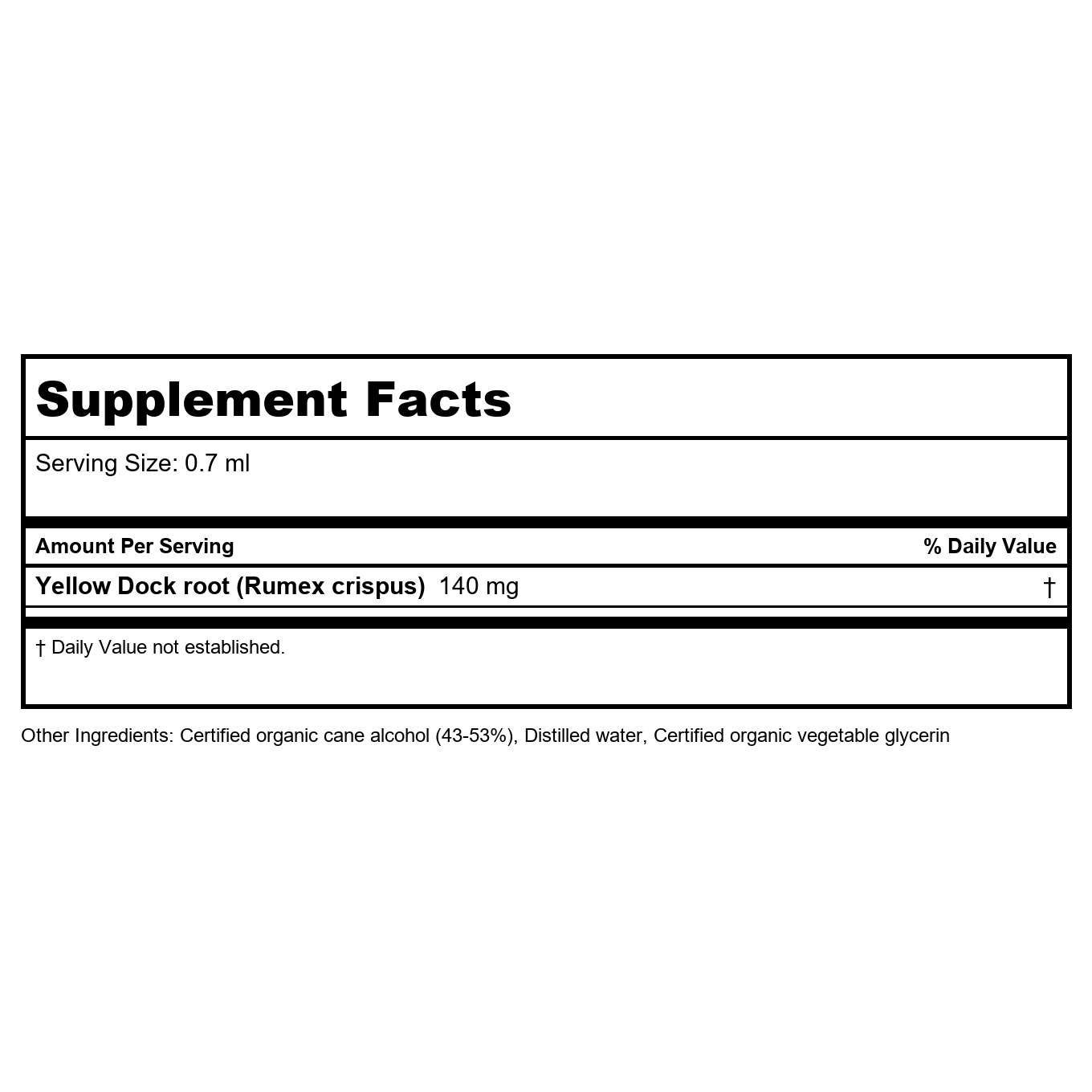 Herb Pharm Yellow Dock 4oz