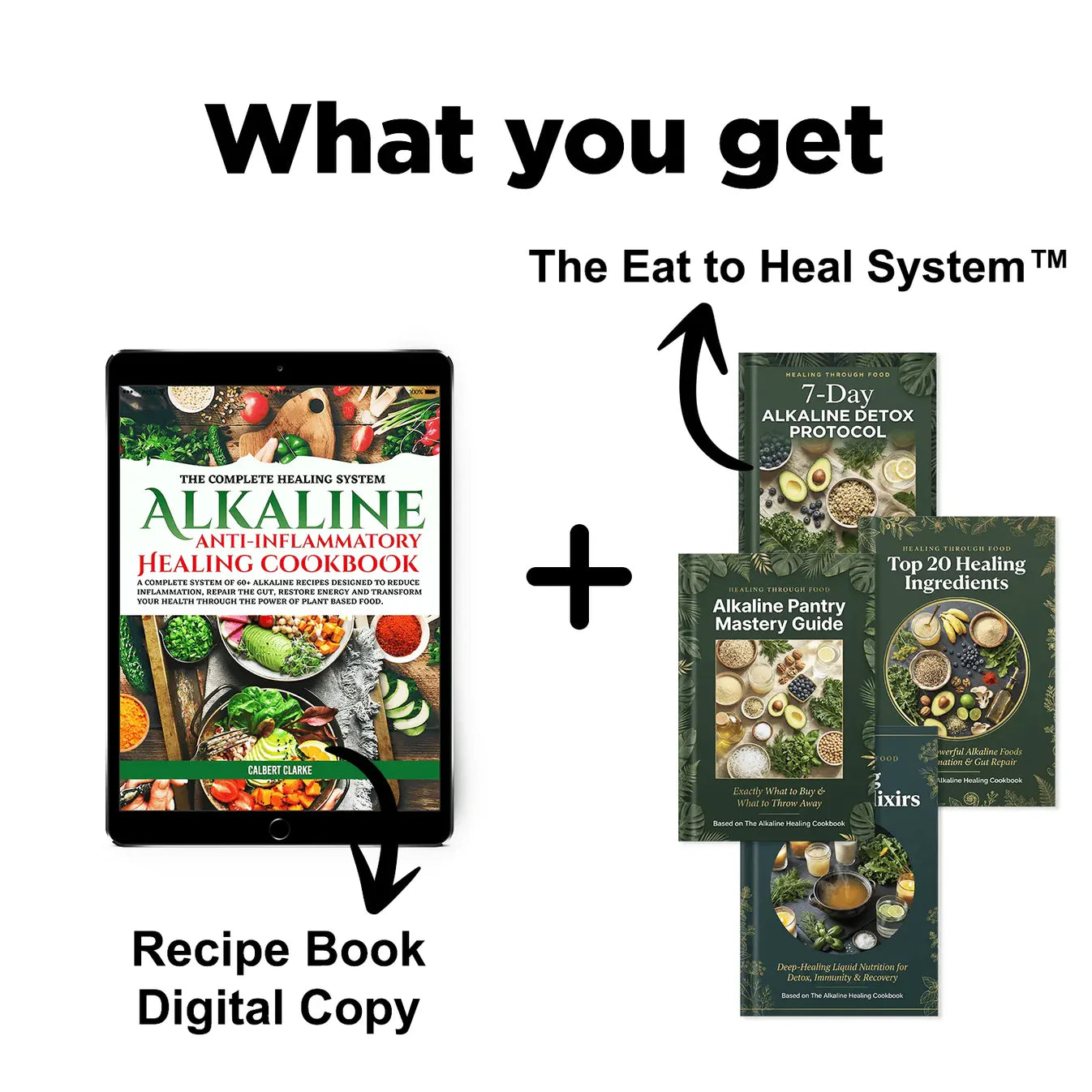 The Alkaline Healing Cookbook + The Eat to Heal System