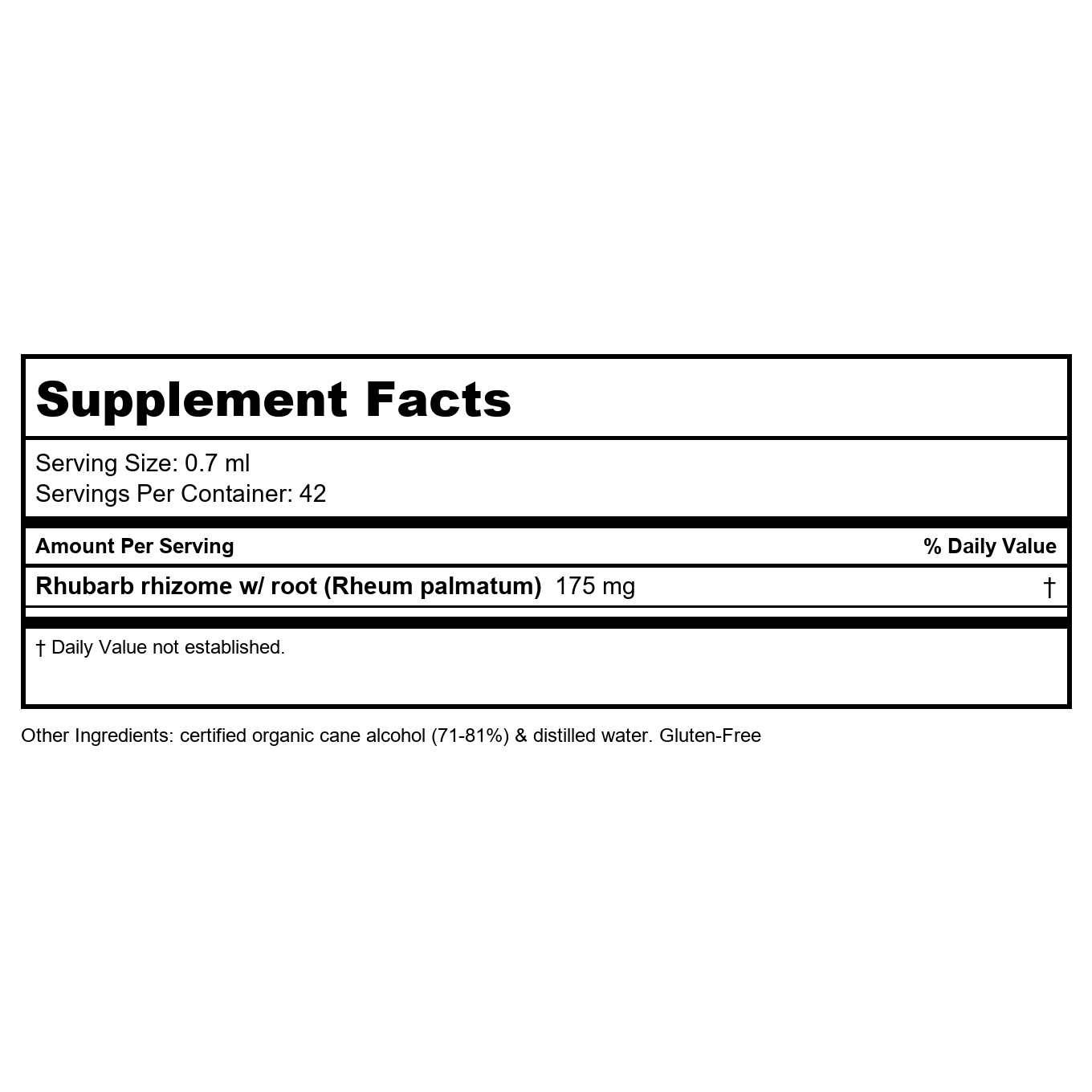 Herb Pharm Rhubarb 1oz