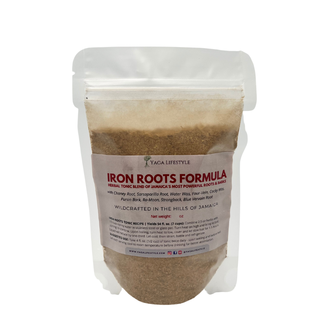 Iron Lion Powder | Jamaican Roots Tonic Supplement with Sarsaparilla, Chaney Root (Cocolmeca), Strongback, Allman Strength