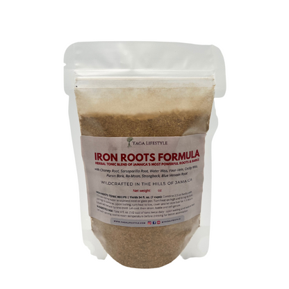 Iron Lion Powder | Jamaican Roots Tonic Supplement with Sarsaparilla, Chaney Root (Cocolmeca), Strongback, Allman Strength
